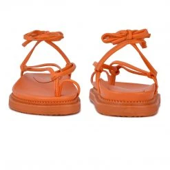 Nine West Sarest Ankle Wrap Flat Sandals