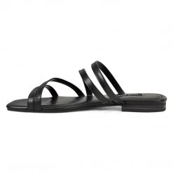 Nine West Sean Flat Slide Sandals Mules & Slides 5 Nine West Sean Flat Slide Sandals Mules & Slides