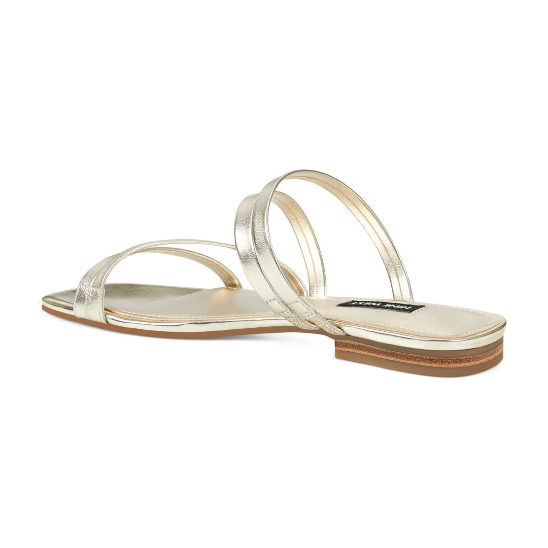 Nine West Sean Flat Slide Sandals 5 Nine West Sean Flat Slide Sandals