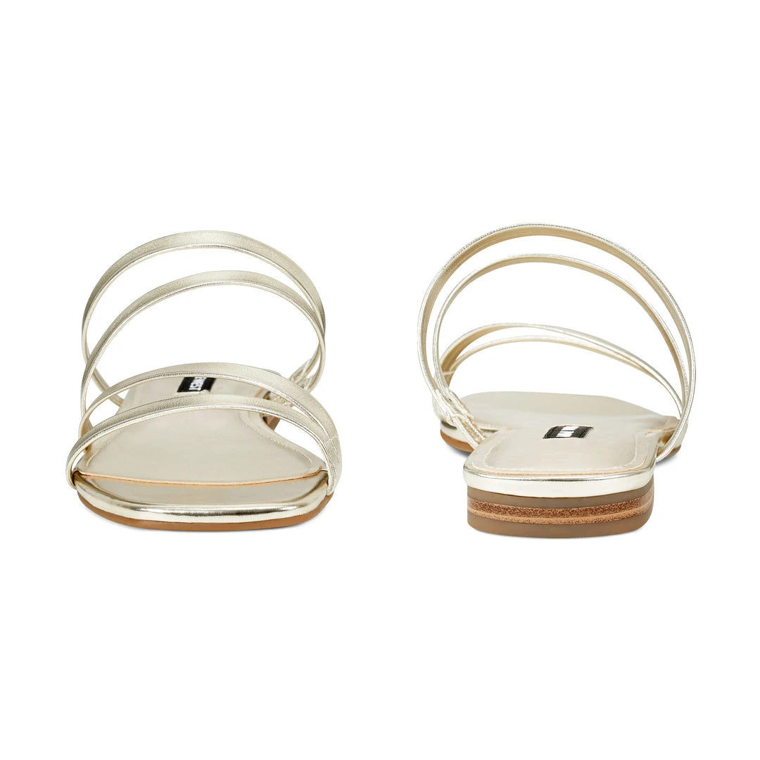 Nine West Sean Flat Slide Sandals 7 Nine West Sean Flat Slide Sandals