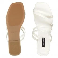 Nine West Sean Flat Slide Sandals 7 Nine West Sean Flat Slide Sandals