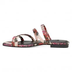 Nine West Sean Flat Slide Sandals Color Pop