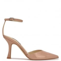 Nine West Shaply Pointy Toe Ankle Strap Pumps