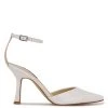 Nine West Shaply Pointy Toe Ankle Strap Pumps Heel Appeal