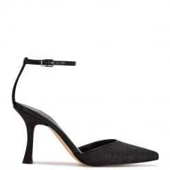 Nine West Shaply Pointy Toe Ankle Strap Pumps Heel Appeal