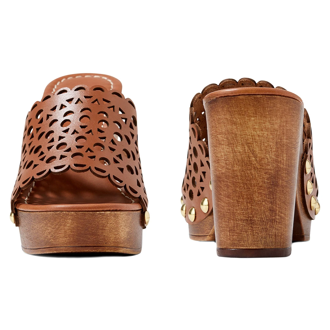 Nine West Heels Shelbi Heeled Clog Sandals 7 Nine West Heels Shelbi Heeled Clog Sandals