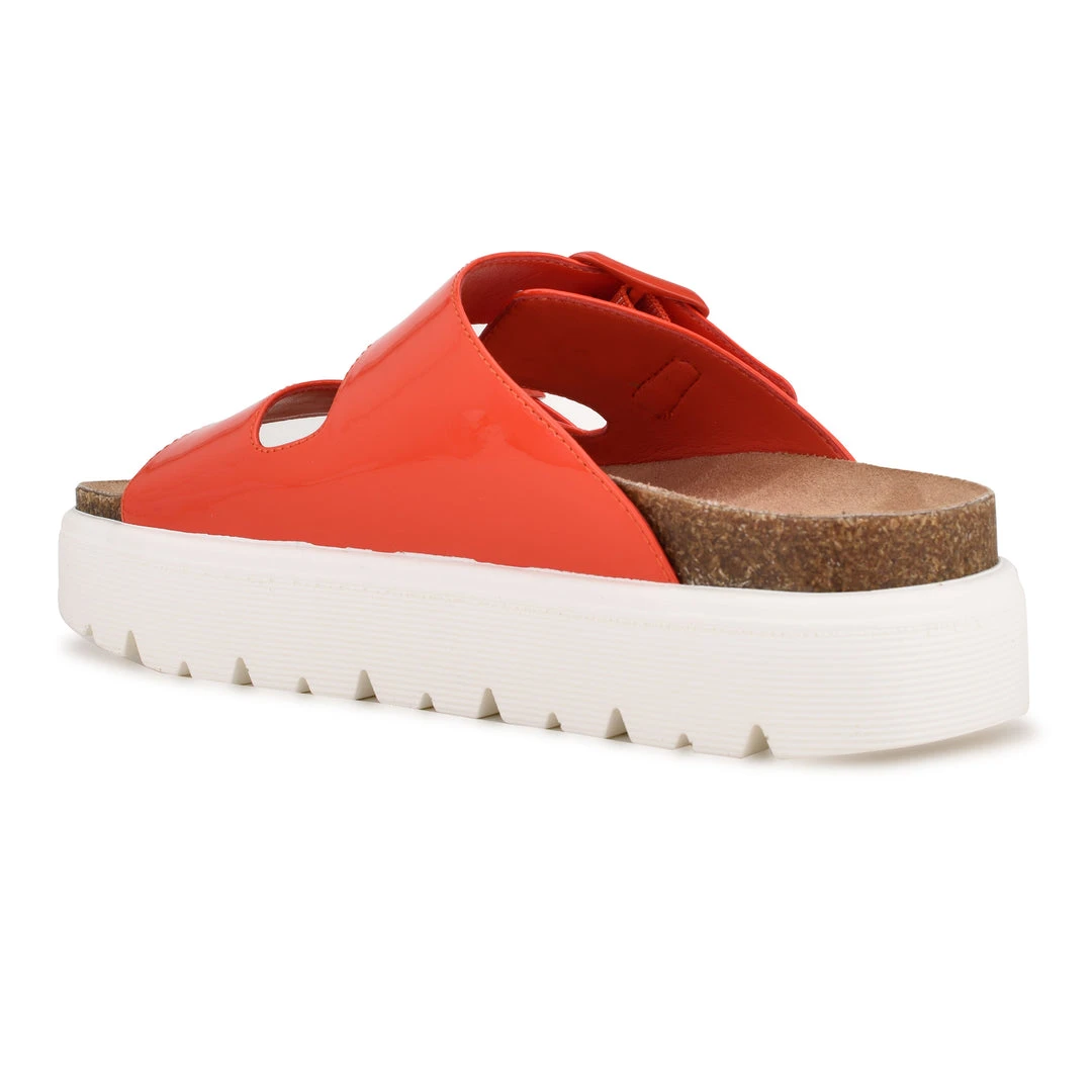 Nine West Simplee Platform Slide Sandals 5 Nine West Simplee Platform Slide Sandals