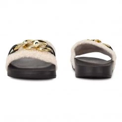 Nine West Slinks Flat Slide Sandals Fun Flats