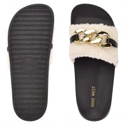 Nine West Slinks Flat Slide Sandals Fun Flats