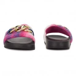 Nine West Slinks Flat Slide Sandals Color Pop