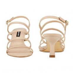 Nine West Heels Smooth Heeled Strappy Sandals