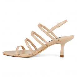 Nine West Heels Smooth Heeled Strappy Sandals