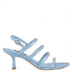 Nine West Heels Smooth Heeled Strappy Sandals