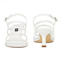 Nine West Smooth Heeled Strappy Sandals Heels 12 Nine West Smooth Heeled Strappy Sandals Heels