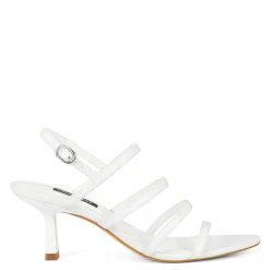 Nine West Smooth Heeled Strappy Sandals Heels
