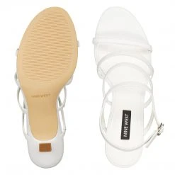 Nine West Smooth Heeled Strappy Sandals Heels 13 Nine West Smooth Heeled Strappy Sandals Heels