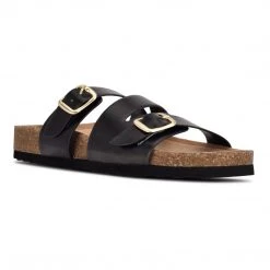 Nine West Shoes Sommie Flat Slide Sandals
