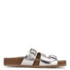 Nine West Metallic Mindset Sommie Flat Slide Sandals
