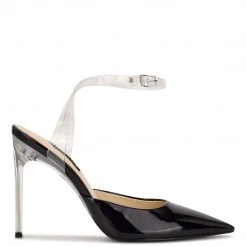Nine West In The Clear Sparkea Ankle Strap Pumps