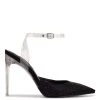 Nine West In The Clear Sparkel Ankle Strap Pumps 1 Nine West In The Clear Sparkel Ankle Strap Pumps