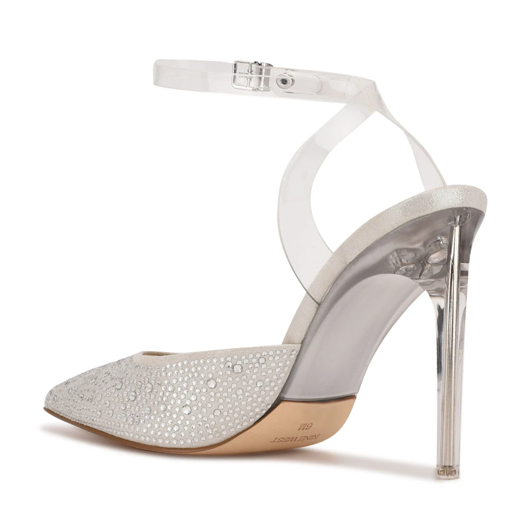 Nine West Sparkel Ankle Strap Pumps In The Clear 5 Nine West Sparkel Ankle Strap Pumps In The Clear