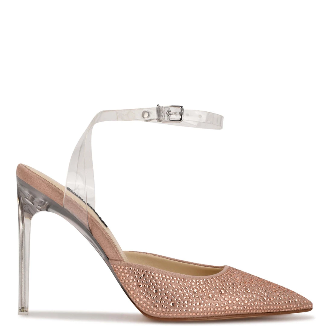Nine West In The Clear Sparkel Ankle Strap Pumps 3 Nine West In The Clear Sparkel Ankle Strap Pumps