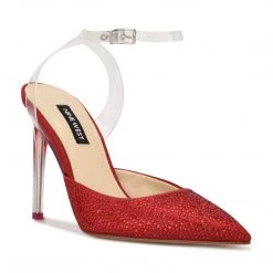 Nine West Sparkel Ankle Strap Pumps Color Pop