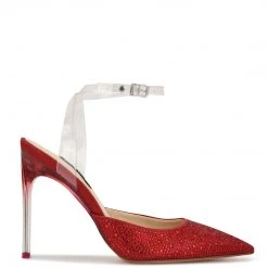 Nine West Sparkel Ankle Strap Pumps Color Pop