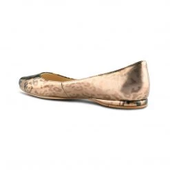 Nine West Speakup Almond Toe Flats Metallic Mindset