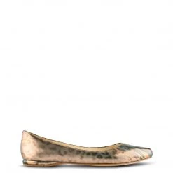 Nine West Speakup Almond Toe Flats Metallic Mindset