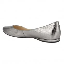 Nine West Speakup Almond Toe Flats Metallic Mindset