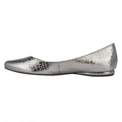 Nine West Speakup Almond Toe Flats Metallic Mindset