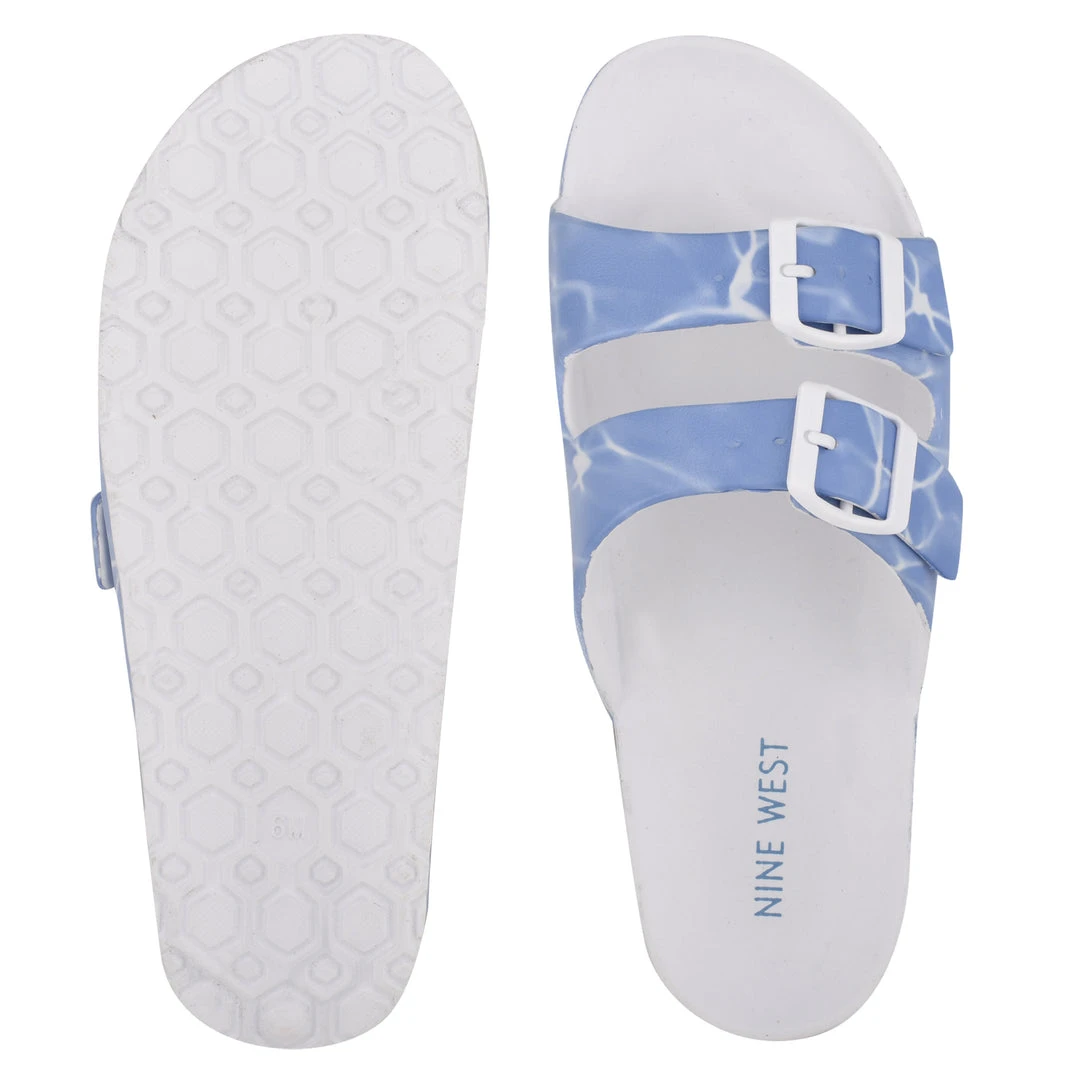 Nine West Splash Flat Slide Sandals Mules & Slides 7 Nine West Splash Flat Slide Sandals Mules & Slides