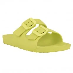 Nine West Color Pop Splash Flat Slide Sandals