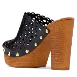 Nine West Star Heeled Clog Sandals