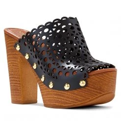 Nine West Star Heeled Clog Sandals