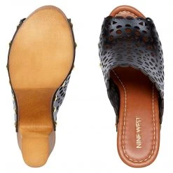 Nine West Star Heeled Clog Sandals