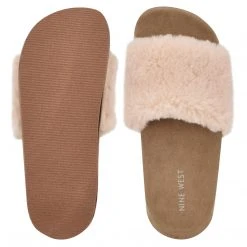 Nine West Staycozy Flat Slide Sandals Shoes