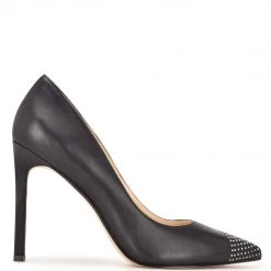 Nine West Shoes Tadaa Studded Pointy Toe Pumps