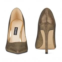 Nine West Tatiana Pointy Toe Pumps Metallic Mindset