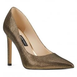 Nine West Tatiana Pointy Toe Pumps Metallic Mindset