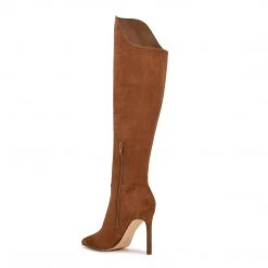 Nine West Teleena Wide Calf Heeled Boots Shoes