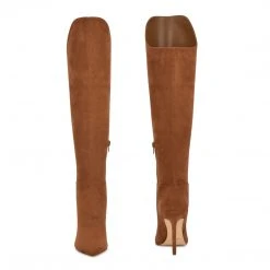 Nine West Teleena Wide Calf Heeled Boots Shoes