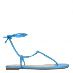 Nine West Tella Ankle Wrap Flat Sandals
