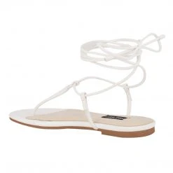 Nine West Tella Ankle Wrap Flat Sandals