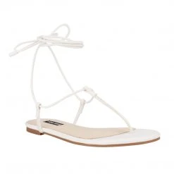 Nine West Tella Ankle Wrap Flat Sandals