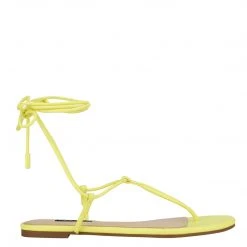 Nine West Tella Ankle Wrap Flat Sandals