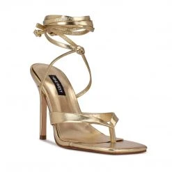 Nine West Terrie Ankle Wrap Heeled Sandals