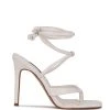 Nine West Terrie Ankle Wrap Heeled Sandals Lace It Up