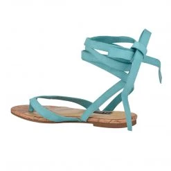 Nine West Tiedup Ankle Wrap Flat Sandals Lace It Up